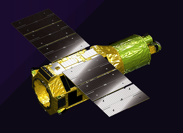 Artist's conception of XRISM spacecraft